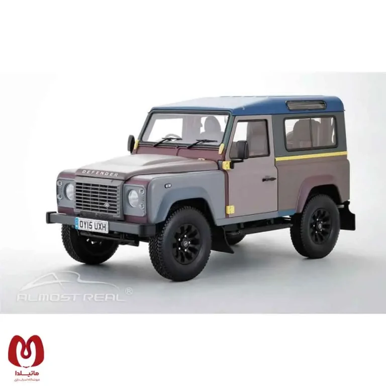 ماکت ماشین شلبی Land Rover Defender 90 Paul Smith Edition برند Almost Real