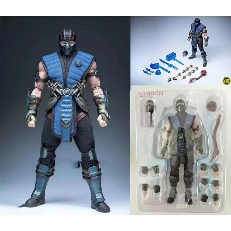 اکشن فیگور مورتال کامبت سابزیرو Mortal Kombat Sub-Zero برند Jm toys ارتفاع 18 سانت