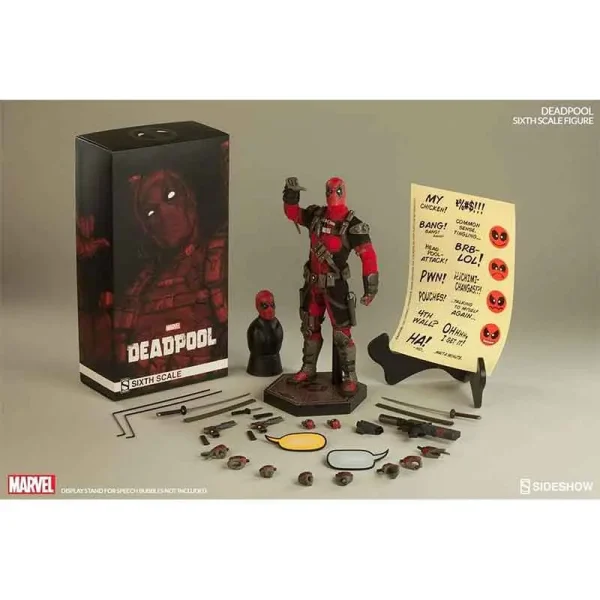 اکشن فیگور شاهکار از ددپول Deadpool Figure برند Sideshow Marvel مقیاس 1/6
