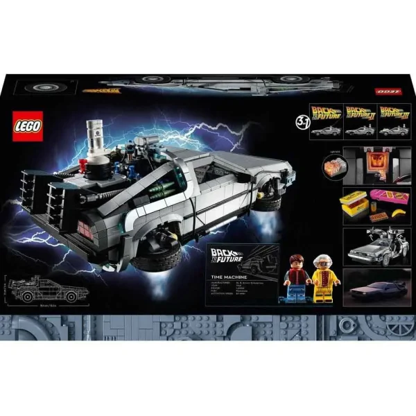 لگو سری آیکون ماشین بازگشت به آینده مدل Back to the Future Time Machine کد 10300