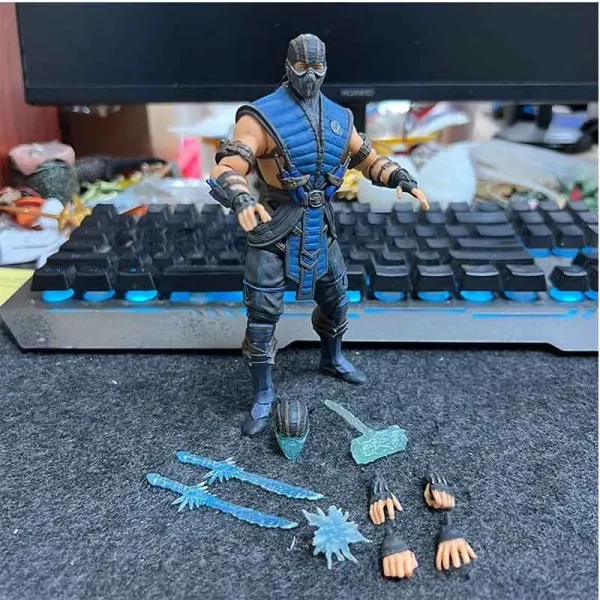 اکشن فیگور مورتال کامبت سابزیرو Mortal Kombat Sub-Zero برند Jm toys ارتفاع 18 سانت