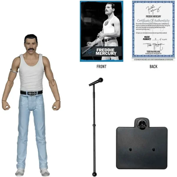 اکشن فیگور فردی مرکوری Maniacs Rock Freddie Mercury ارتفاع 17 سانت برند مکفارلین