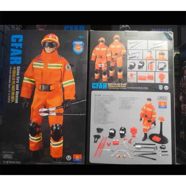 اکشن فیگور آتش نشانی FIREFIGHTER DOLL با تمام اکسسوری ها ارتفاع 30 سانت