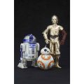 فیگور شاهکار استاروارز آر دو دی دو بی بی 8 R2-D2 and C-3PO with BB-8 برند اورجینال Kotobukiya