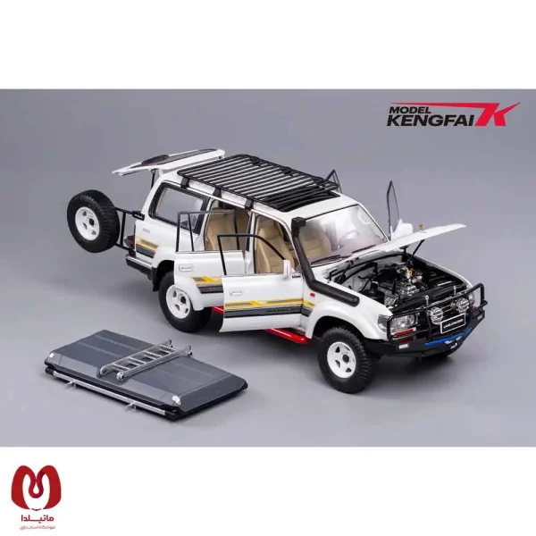 ماکت ماشین تویوتا TOYOTA LAND CRUISER LC80 برند KENGFai