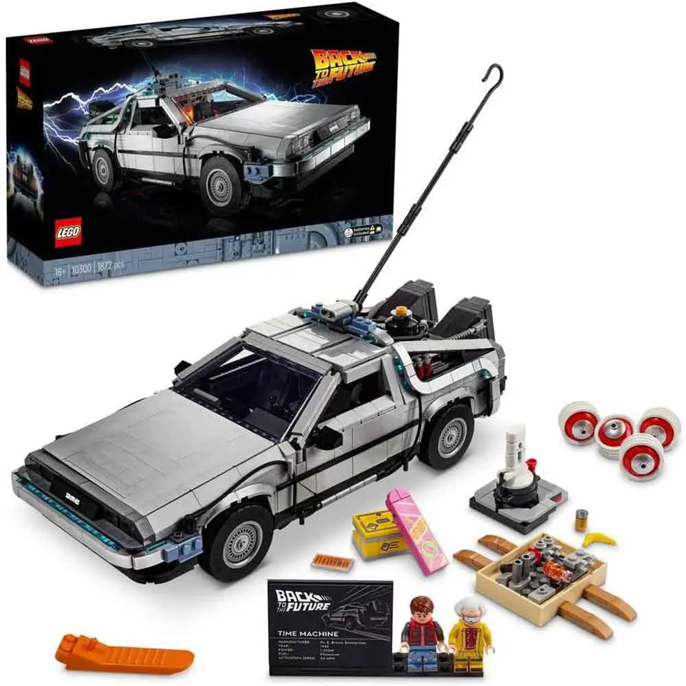 لگو سری آیکون ماشین بازگشت به آینده مدل Back to the Future Time Machine کد 10300