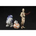 فیگور شاهکار استاروارز آر دو دی دو بی بی 8 R2-D2 and C-3PO with BB-8 برند اورجینال Kotobukiya