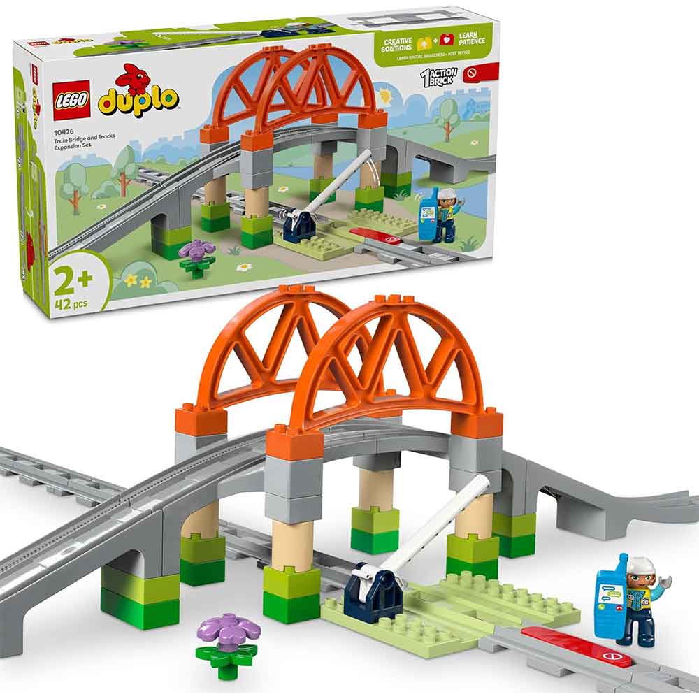 لگو سری دوپلو مدل Train Bridge and Tracks Expansion کد 10426