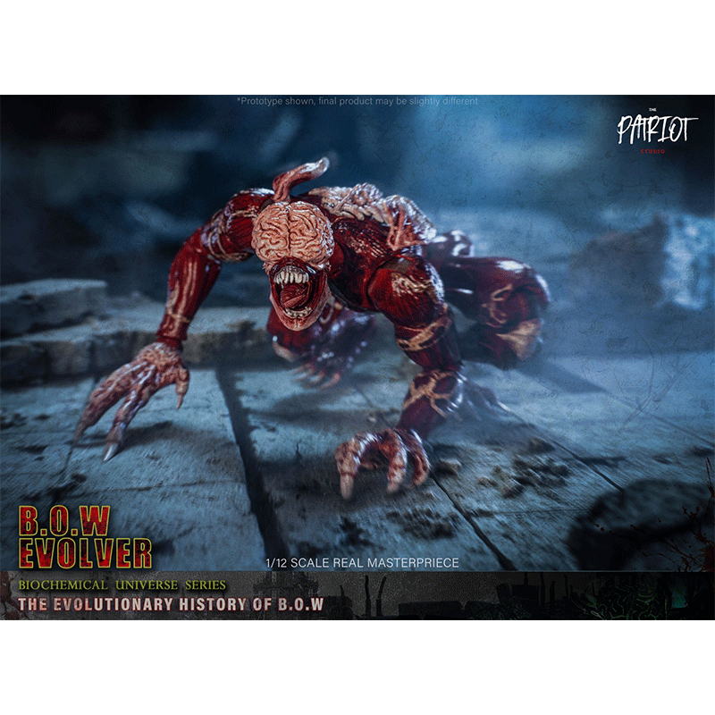 اکشن فیگور نایاب از لیکر از رزیدنت اویل Zombie Licker resident evil برند Patriot studio ارتفاع 18 سانت