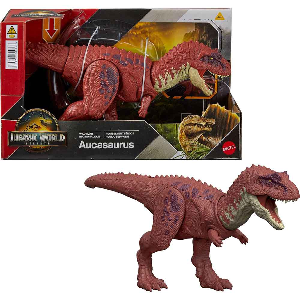 اکشن فیگور دایناسور از دنیای ژوراسیک پارک مدل Aucasaurus Dinosaur برند Mattell