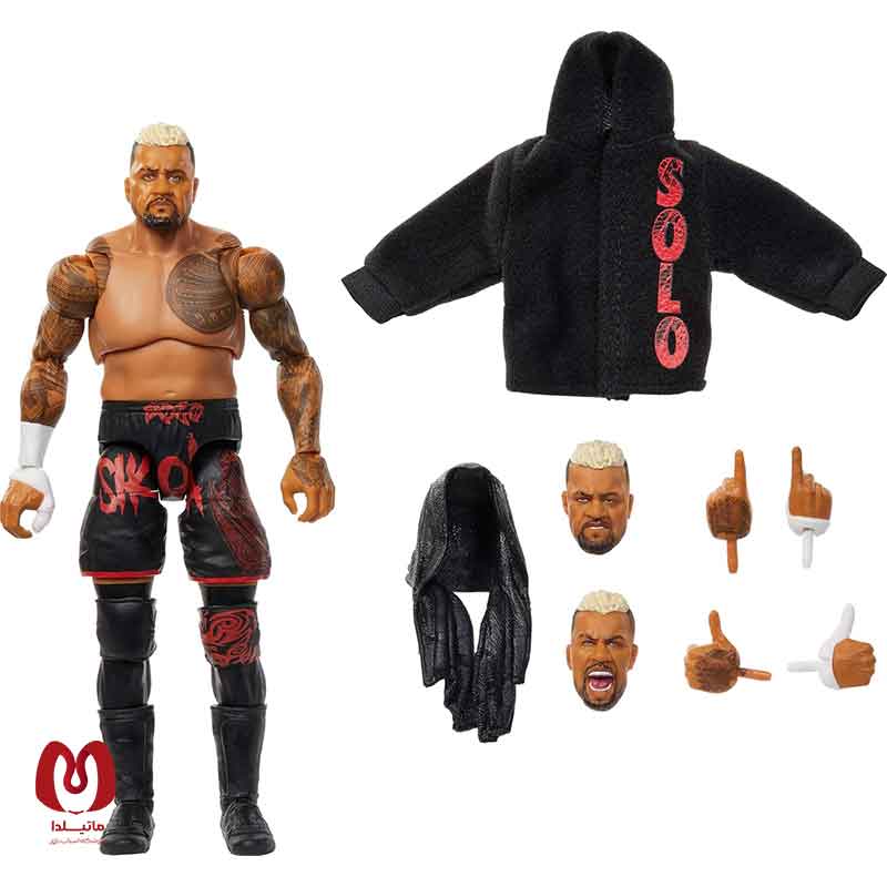 اکشن فیگور کشتی کج شخصیت سولو Solo Sikoa نسخه لیمیتد برند Mattel
