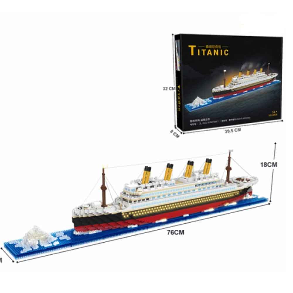 لگو ساختنی کشتی تایتانیک و یخ Titanic مدل روی آب کد 8808